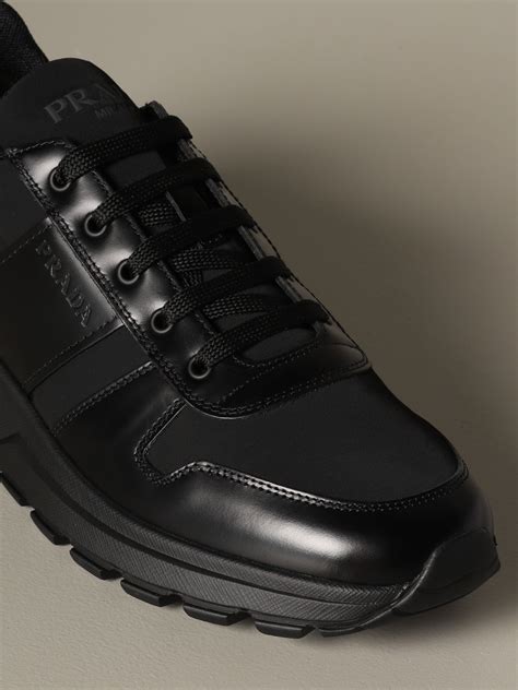 black prada snekers|black prada sneakers men.